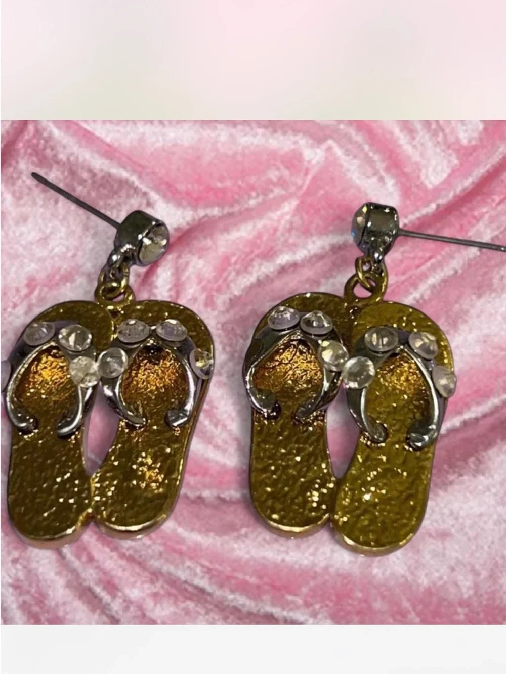 Gold Flip Flop Earrings